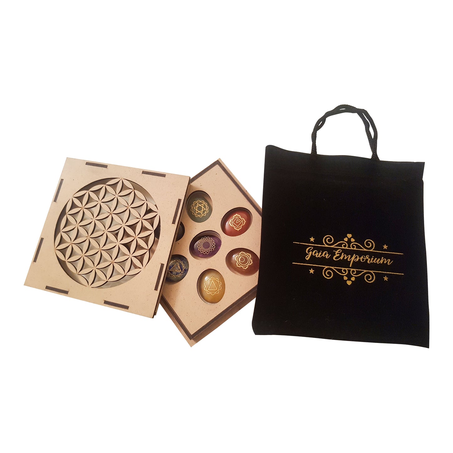 Gaia Emporium Chakra Crystal Set