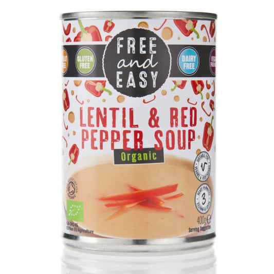 Free & Easy Organic Lentil & Red Pepper Soup 400g