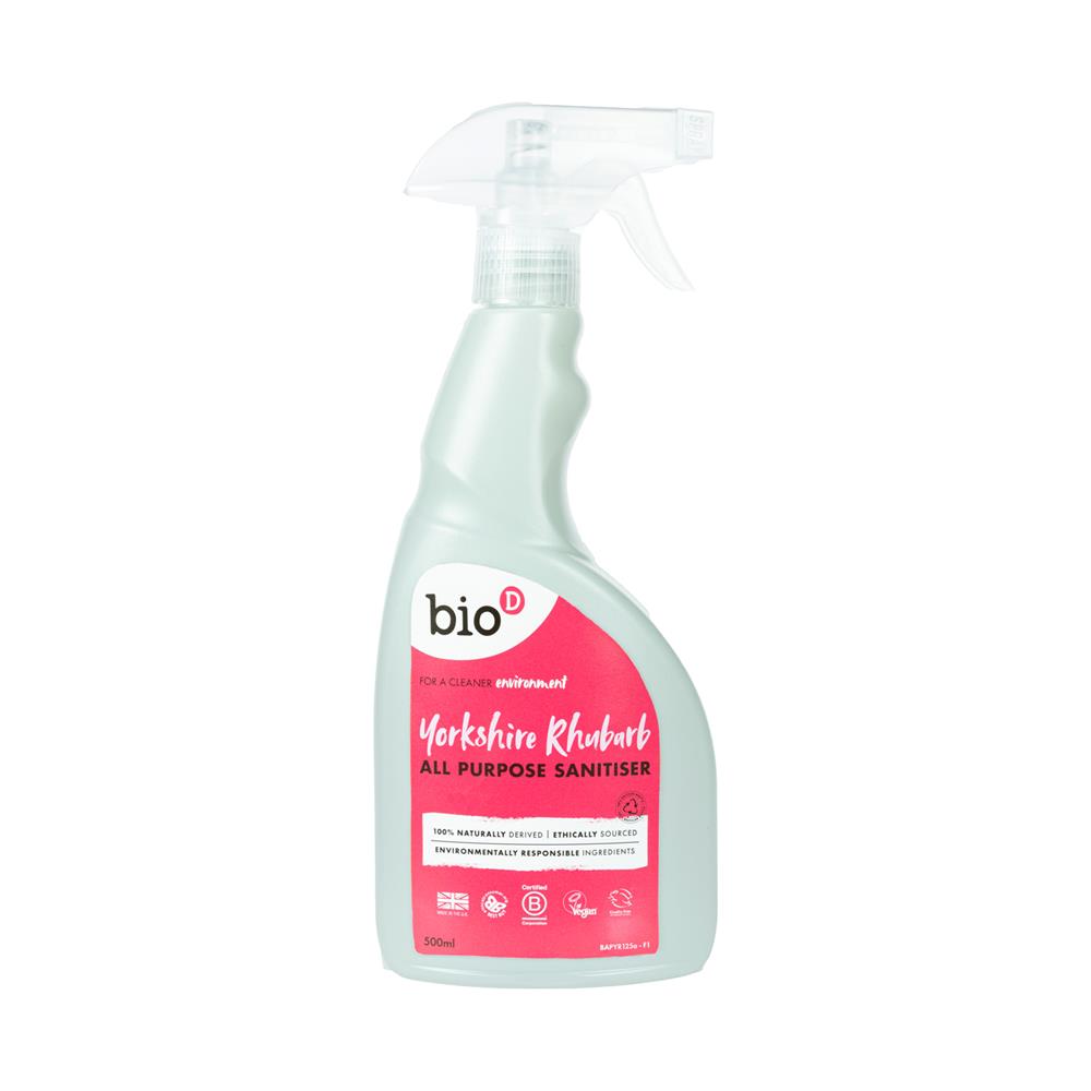 Bio-D Yorkshire Rhubarb All Purpose Sanitiser 500ml ONLINE ONLY OR CLICK & COLLECT