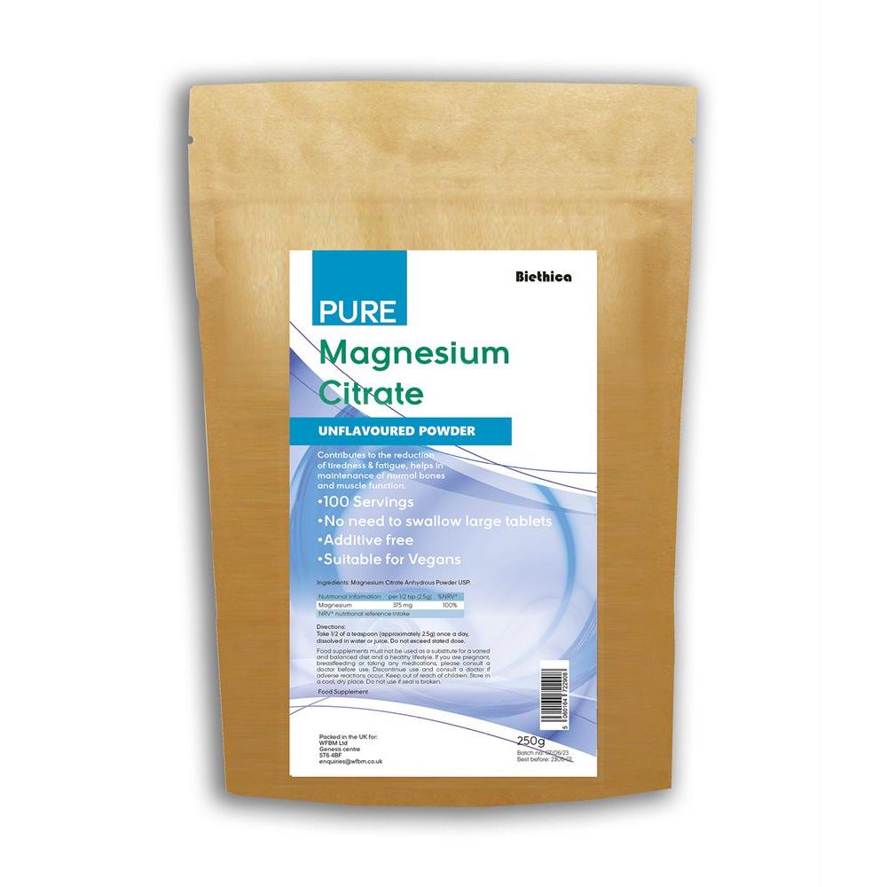 Biethica Magnesium Citrate Powder 250g