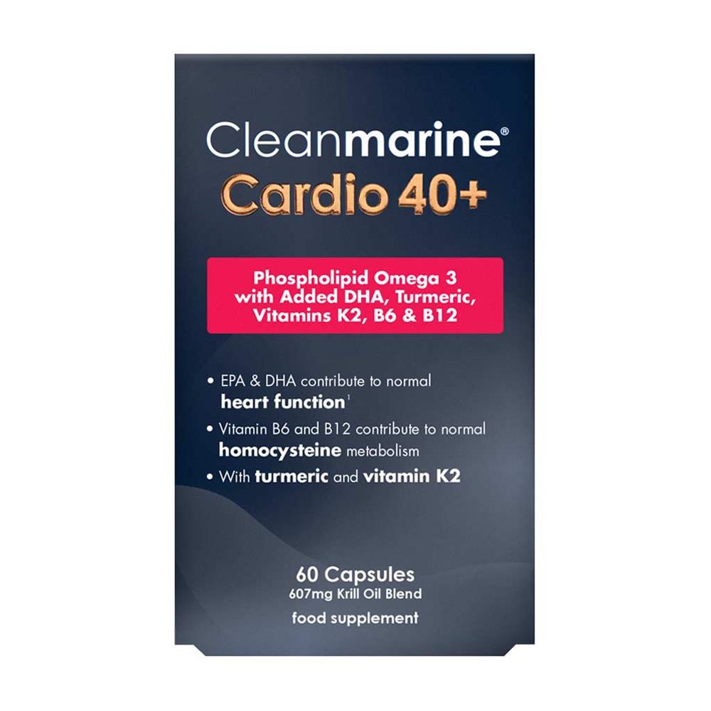 Cardio 40+. A nutritious blend of omega 3 EPA and DHA. 60caps