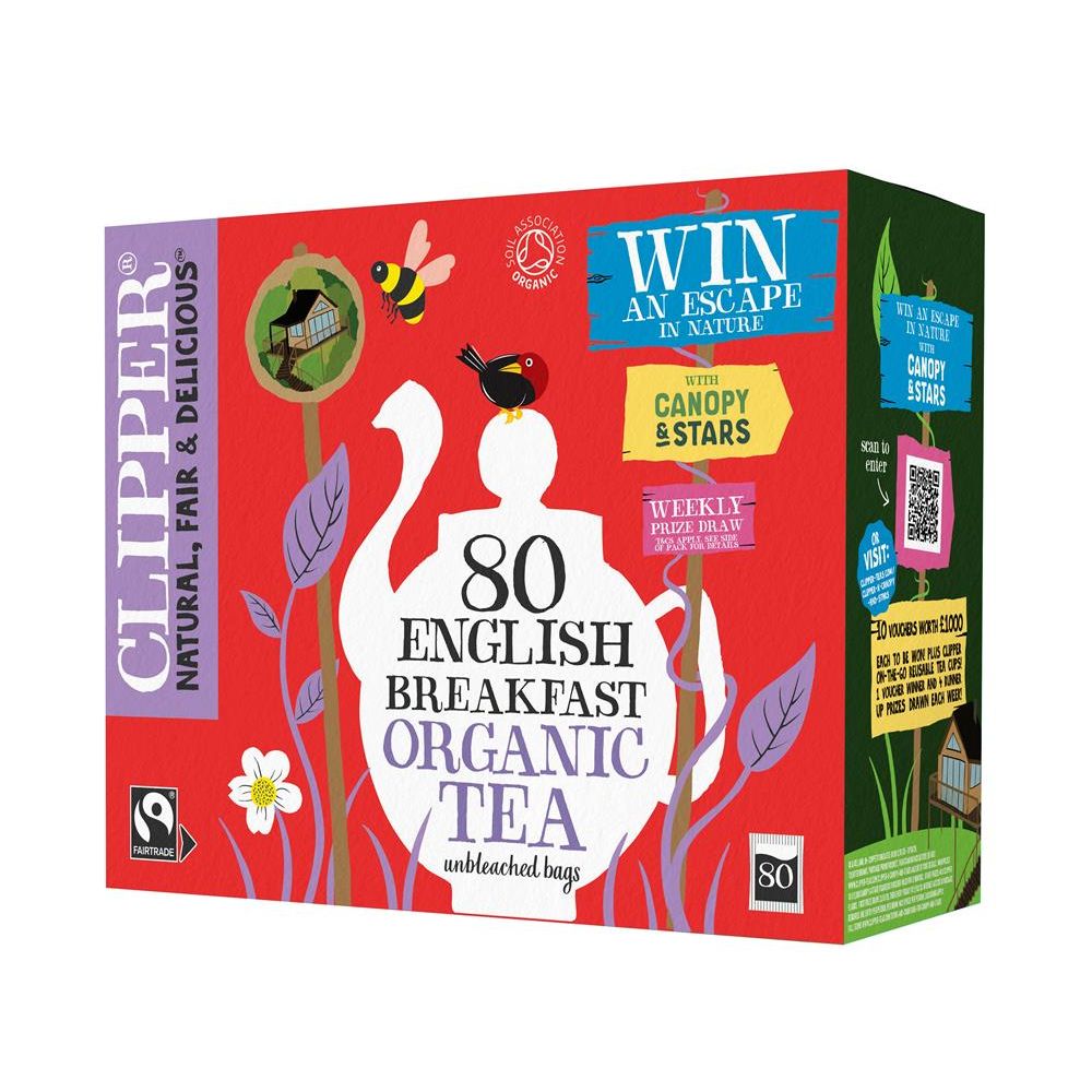 Clipper Organic Fairtrade English Breakfast Tea 80 Bags