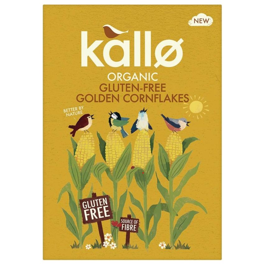 Kallo Organic Gluten Free Cornflakes 375g