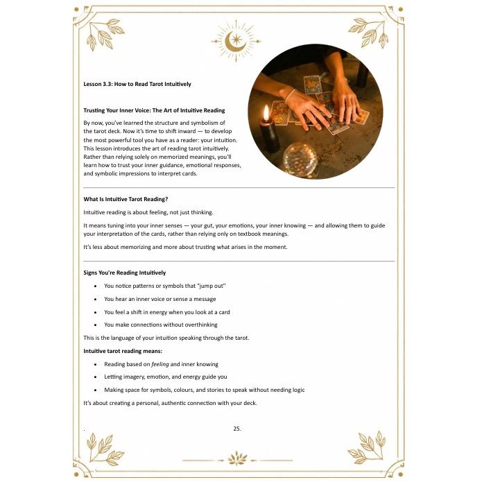 The Intuitive Tarot Journey: Learn to Read the Cards with Confidence DIGTAL DOWNLOAD