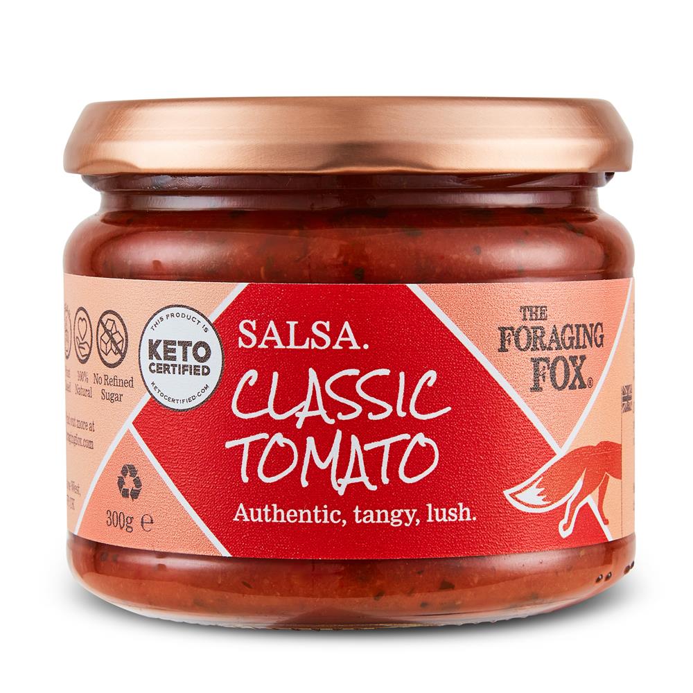 15% OFF The Foraging Fox Keto Certified Classic Tomato Salsa 295g