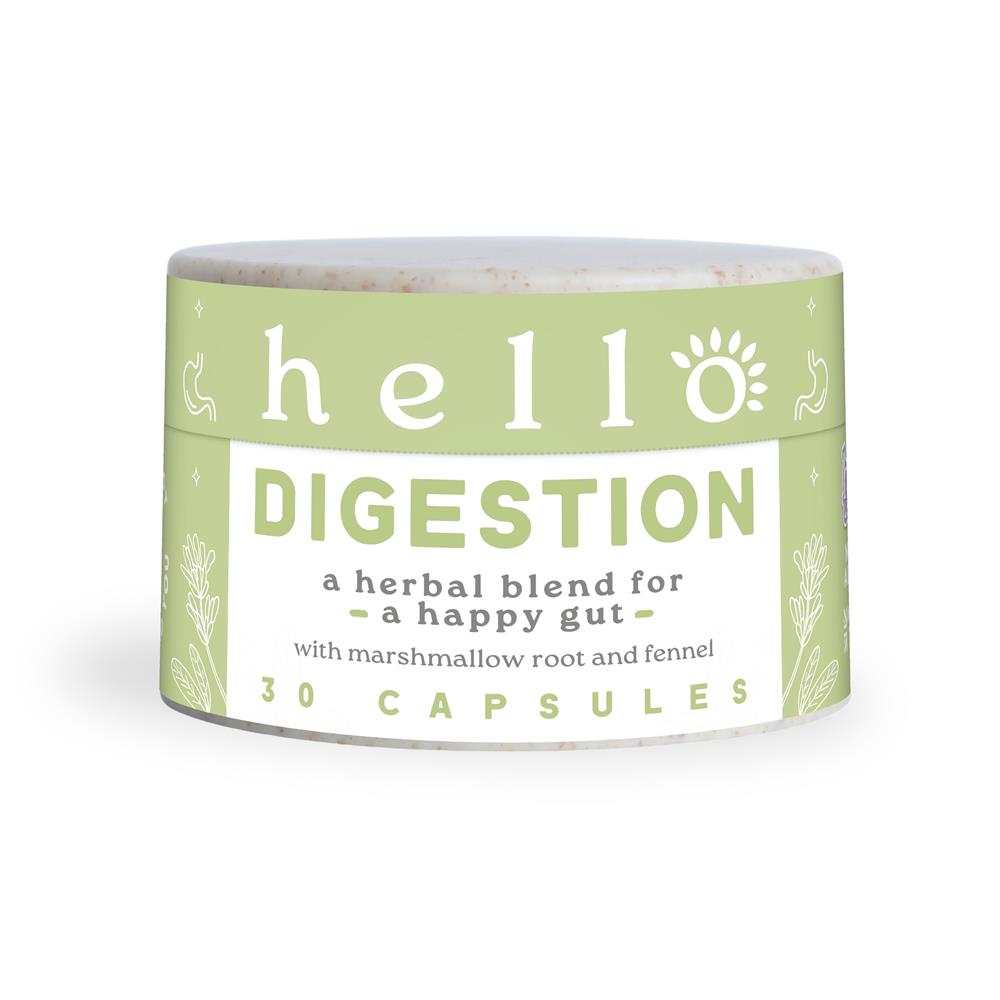 Hello Digestion complete digestive support 400mg 30 caps