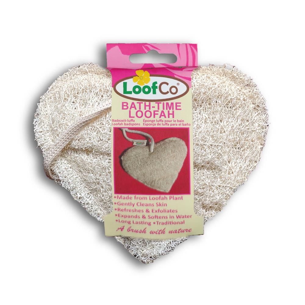 LoofCo Bath-Time loofah heart shape plastic free