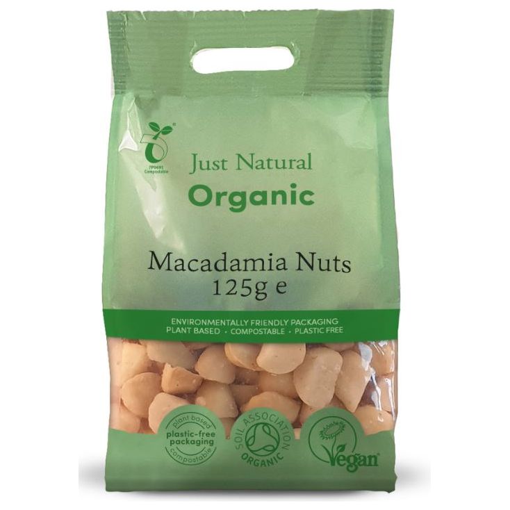 Organic Macadamia Nuts 125g