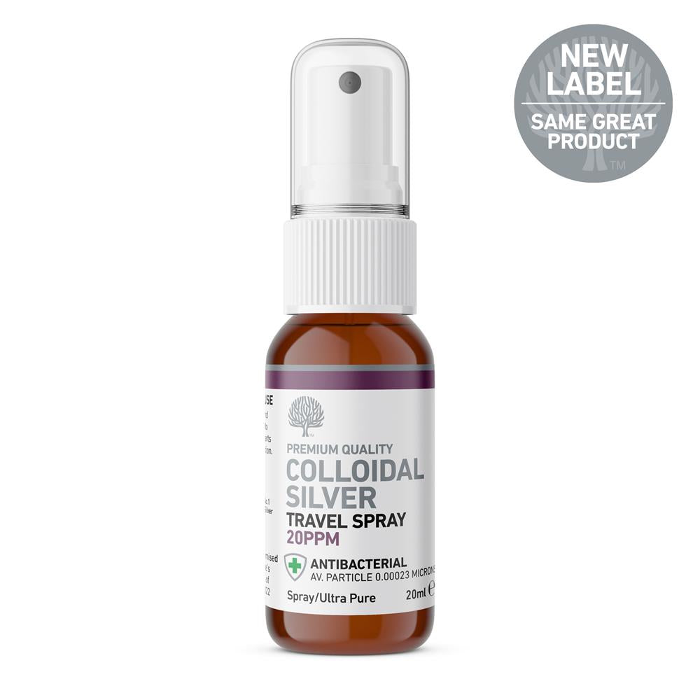 20ppm Colloidal Silver Spray Travel Size 20ml ONLINE ONLY CLICK & COLLECT