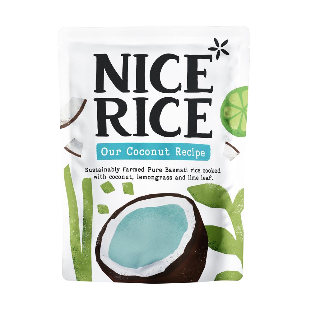 15% OFF Nice Rice Coconut & Lemongrass Basmati rice pouch 250g