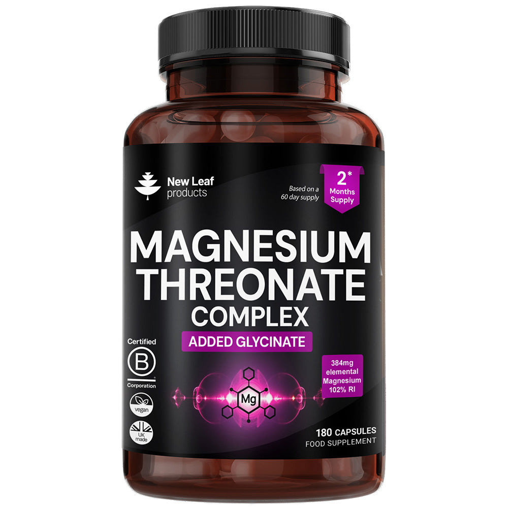 Magnesium Threonate Complex - 2550mg 180 Vegan Capsules