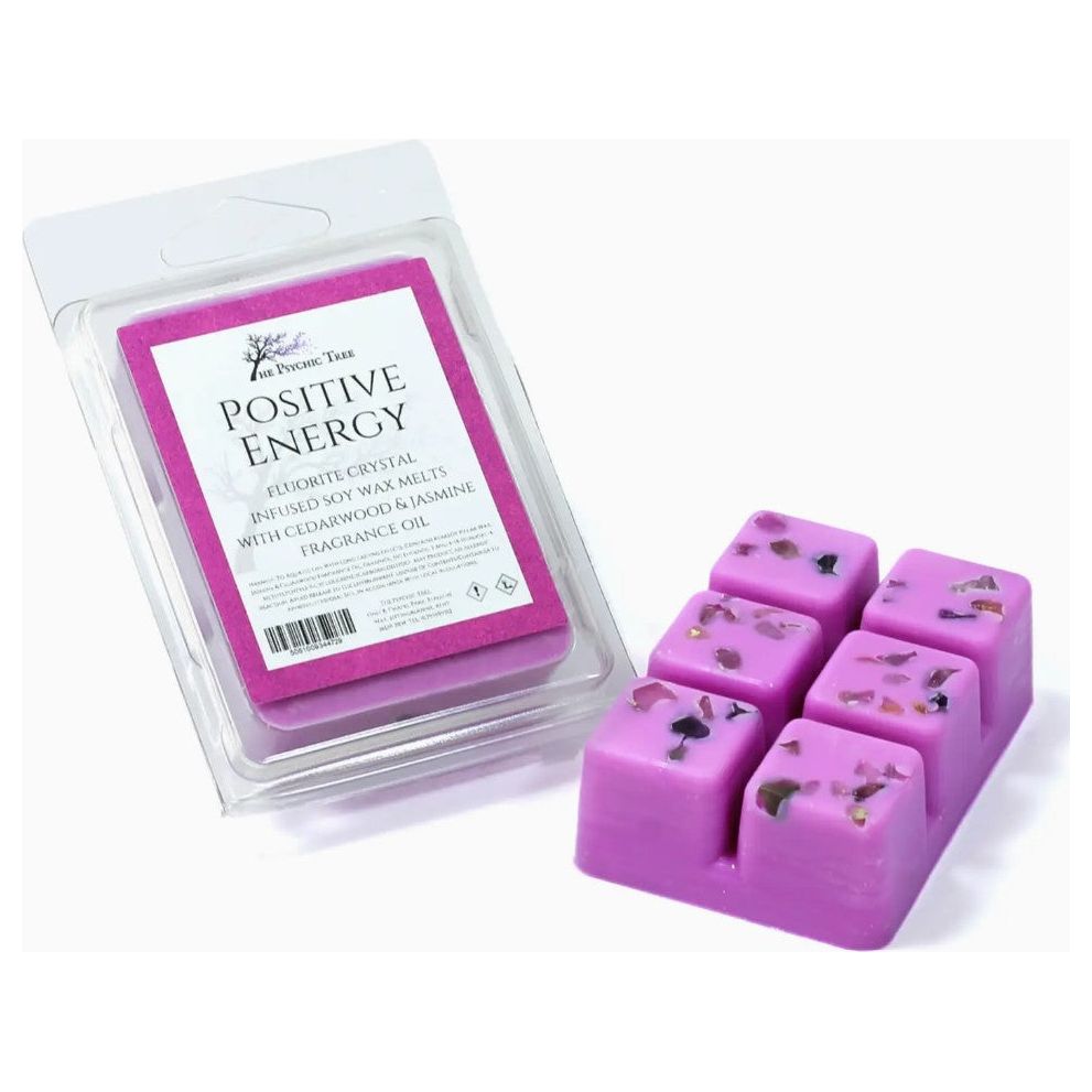 Positive Energy Wax Melts with Fluorite Crystals