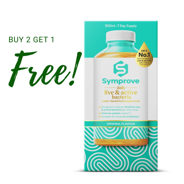 *PROMO* Symprove Live & active water-based supplement 500ml - BUY 2 GET 1 FREE! Online Only or Click & Collect
