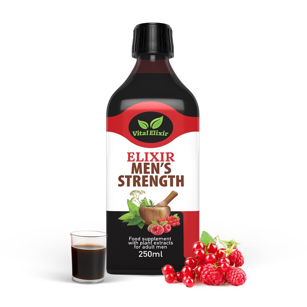 15% OFF Vital Elixir Mens Strength Herbal Supplement. 250ml