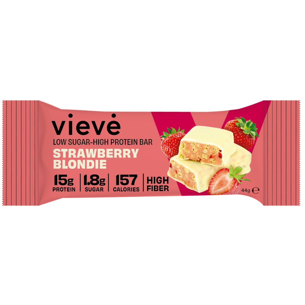15% OFF Vieve Protein Bar Strawberry Blondie 44g