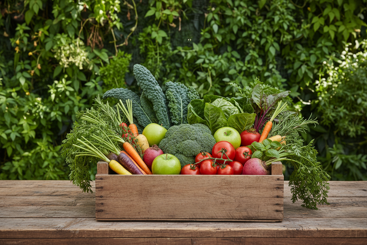 More green in background please