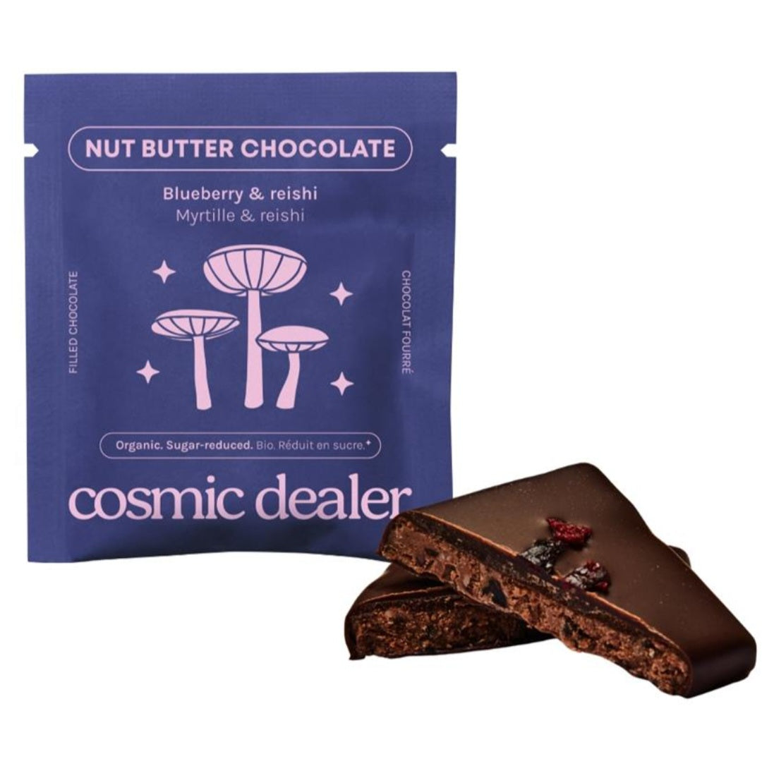 Cosmic Dealer - Nut Butter Chocolate Blueberry Reishi Bite Sugar Reduced