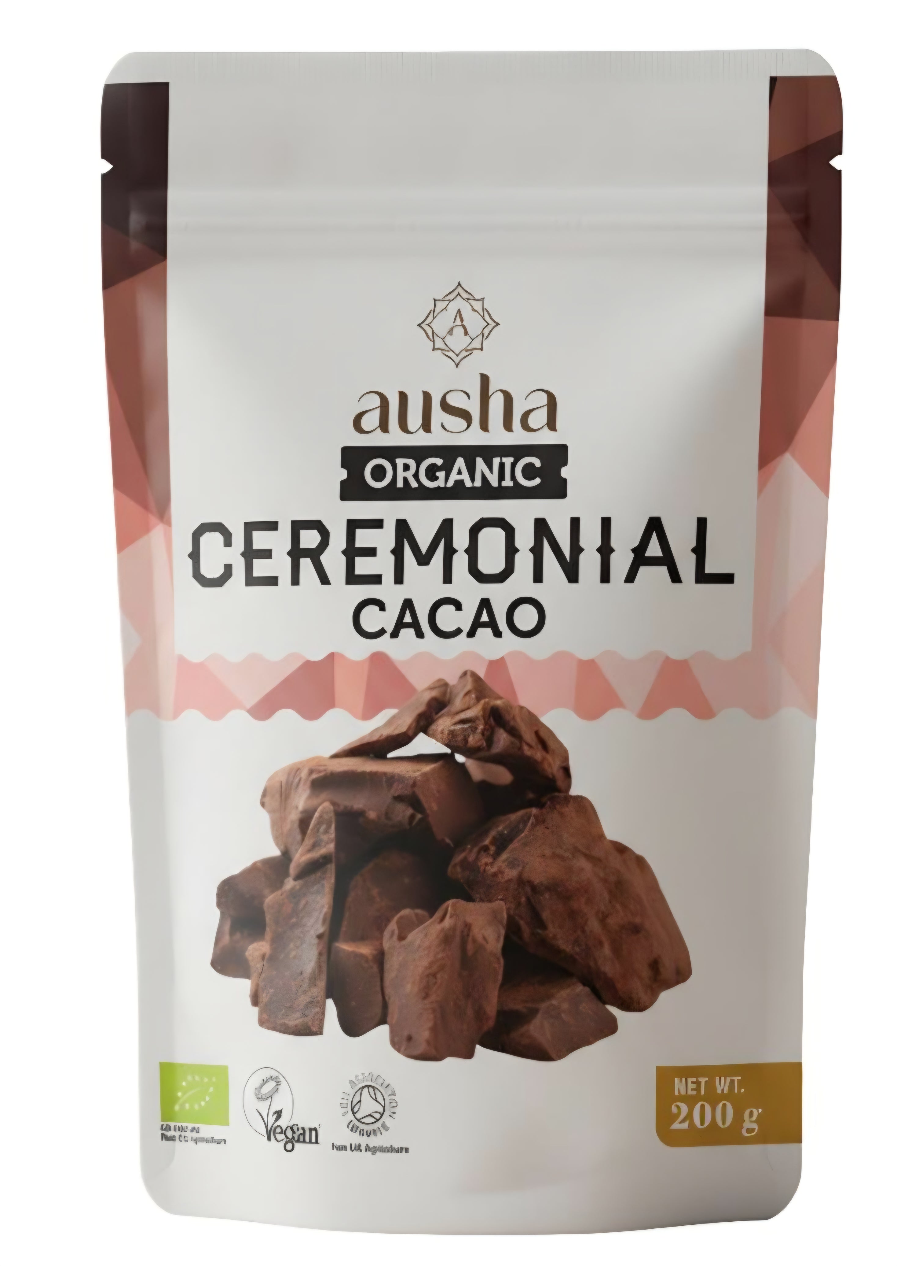 Ausha Organic Ceremonial Cacao Paste 200g