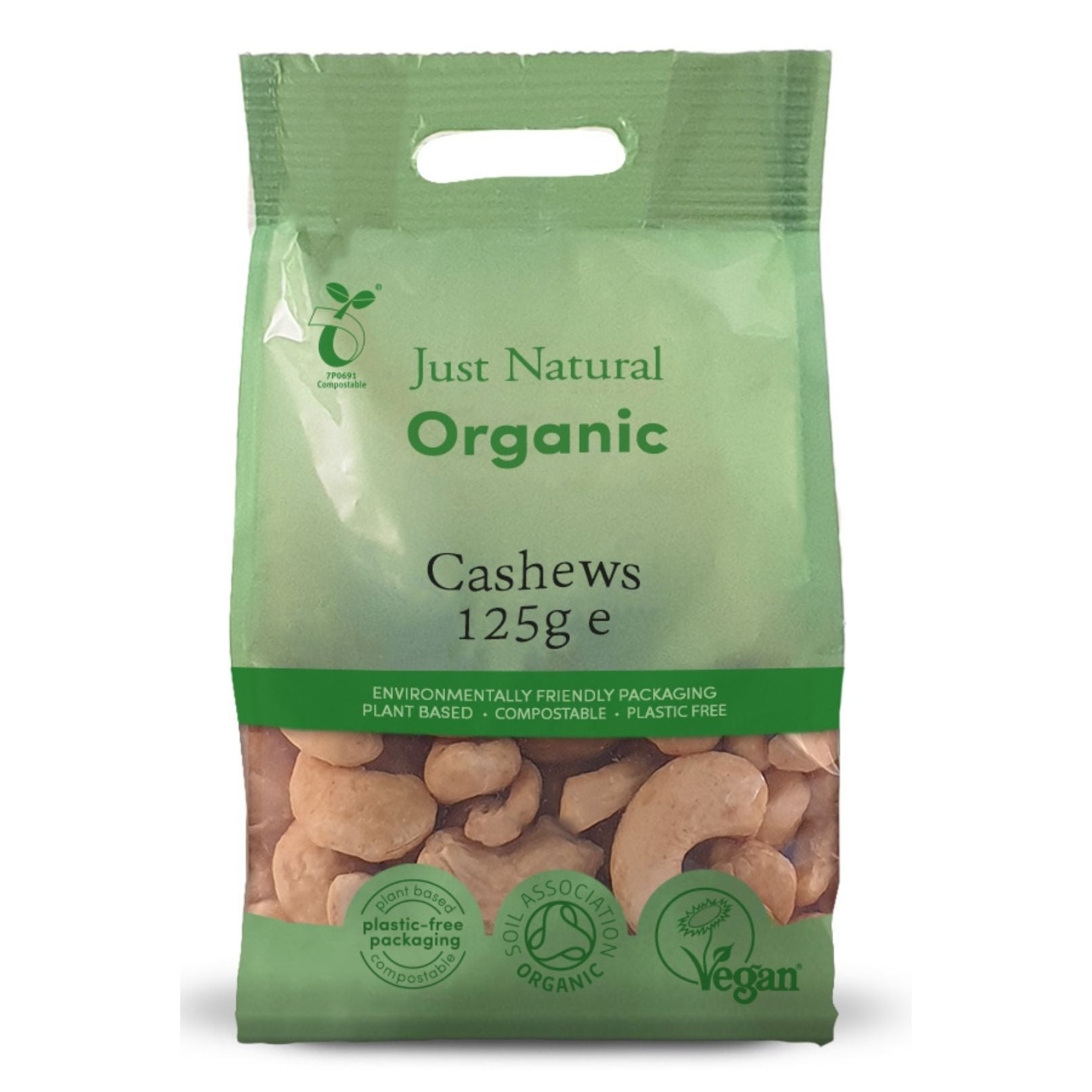 Organic Cashews Whole 125g