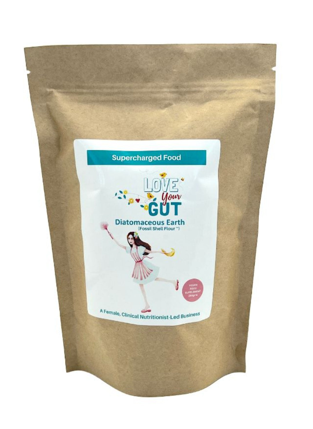 Love Your Gut diatomaceous earth powder. Australia's #1 since 2010!