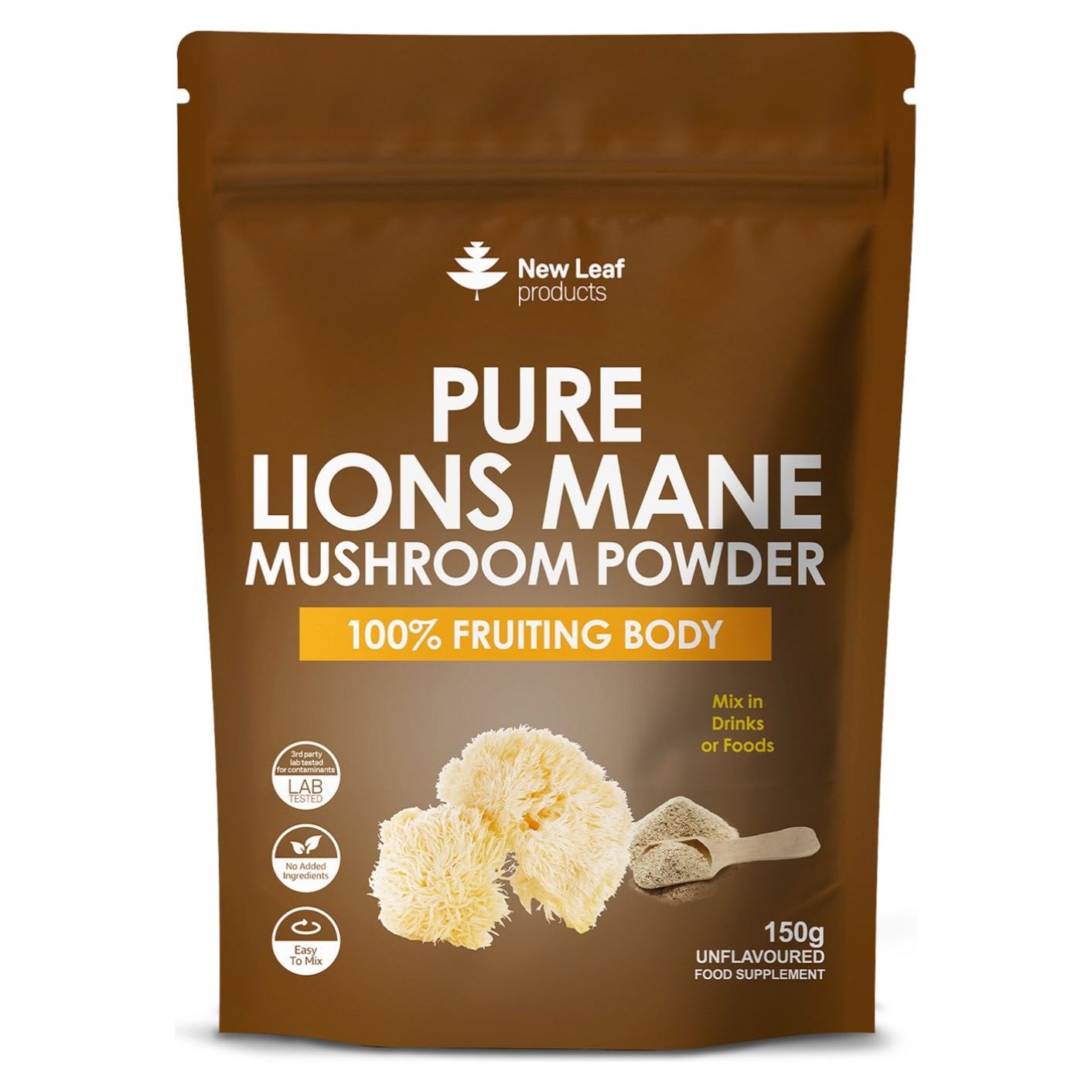 Pure Lion's Mane Mushroom Powder