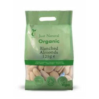 Organic Blanched Almonds 125g