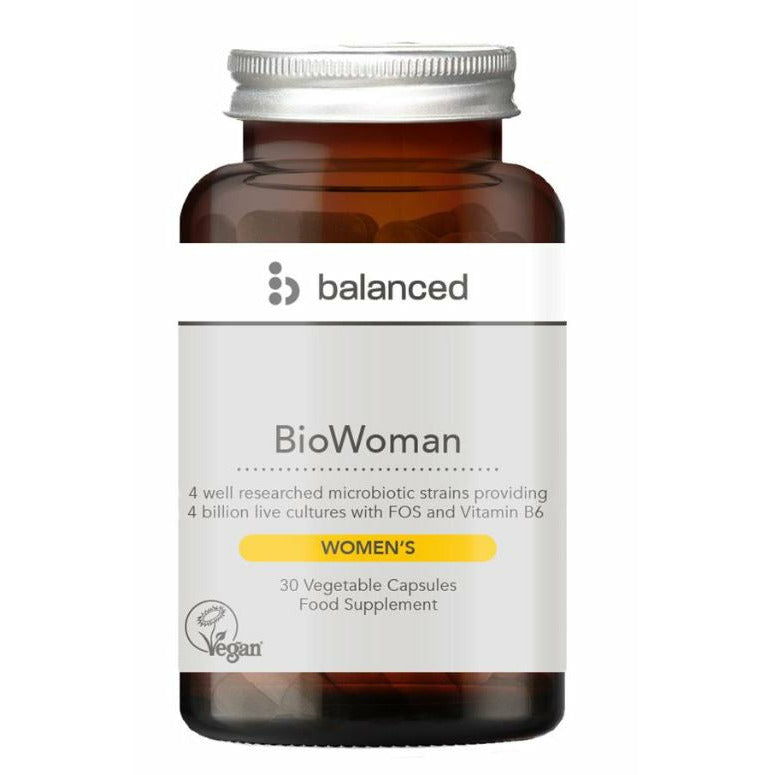BioWoman 30 Veggie Caps - Reusable Bottle