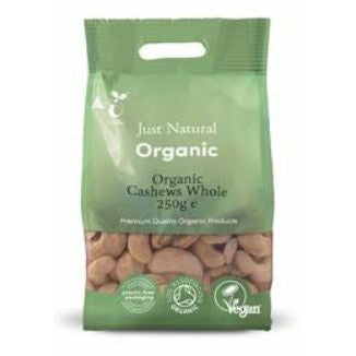 Organic Cashews Whole 250g