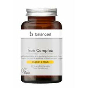 Iron Complex 60 Veggie Caps - Reusable Bottle