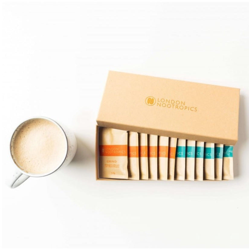 Selection Coffee Box with 3 types of Adaptogenic Coffee Blends - 12 Sachet Box