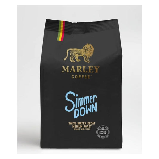 Organic Marley Fair Trade Simmer Down Decaffeinated Ground Coffee