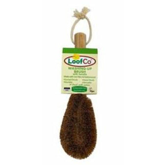 LoofCo Washing-Up Brush with Rubberwood Handle