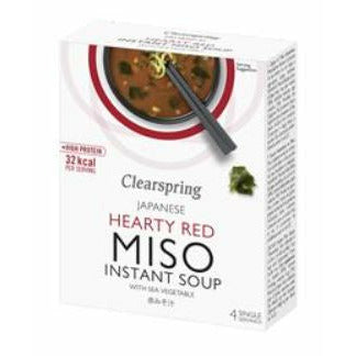 Organic Instant Miso Soup Hearty Red with Sea Vegetable 40g