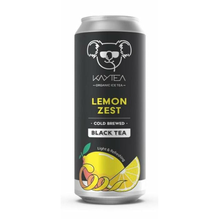 Kaytea Cold brewed organic black tea with lemon flavour