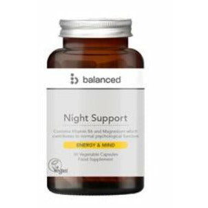 Night Support 30 Veggie Caps - Reusable Bottle