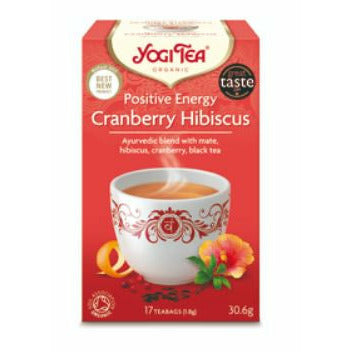 Yogi Tea Organic Positive Energy Cranberry Hibiscus 17 Bag