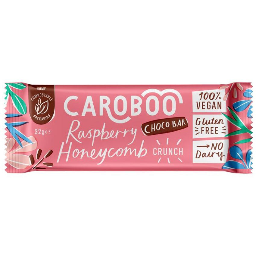 Vegan Raspberry & Honeycomb Crunch Bars 32g