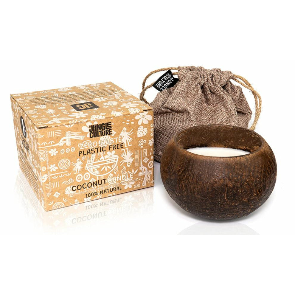 Jungle Culture Vegan, Soy, Toasted Coconut Shell Scented Candle